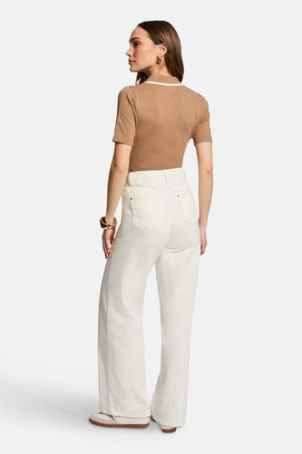 Polo met korte mouwen - Beige - Morgan De Toi