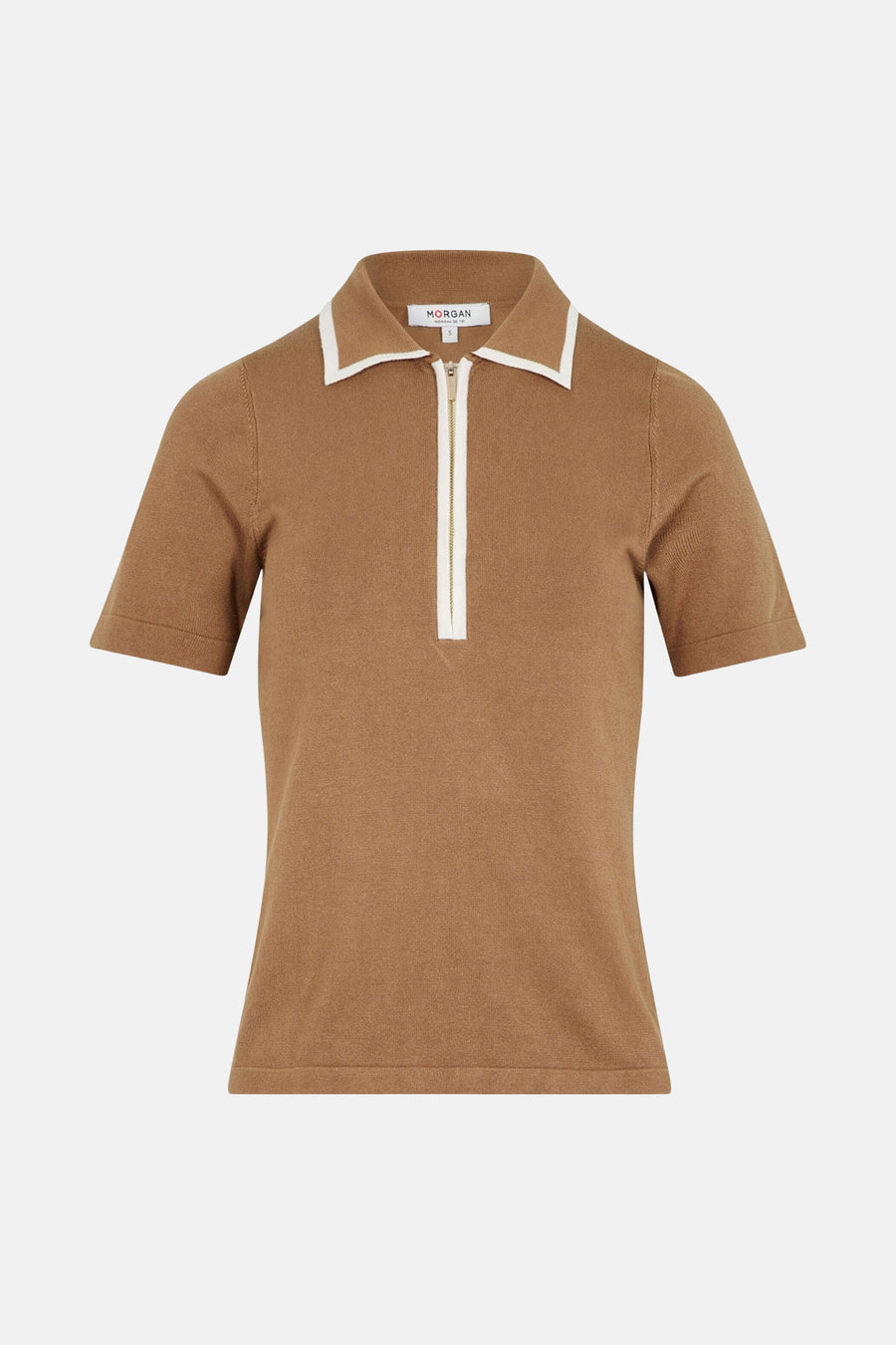 Polo met korte mouwen - Beige - Morgan De Toi