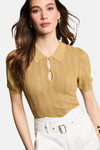 Pull col O Jaune - Morgan De Toi