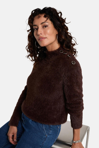 Pull à col rond - brun - Morgan De Toi