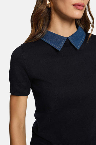 Pull à col rond - bleu - Morgan De Toi - 5