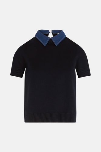 Pull à col rond - bleu - Morgan De Toi - 5