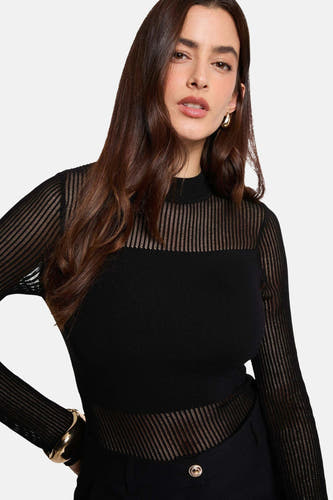 Pull col O noir - Morgan De Toi