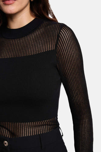 Pull col O noir - Morgan De Toi