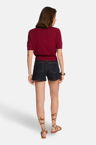 Pull à col rond - rouge - Morgan De Toi