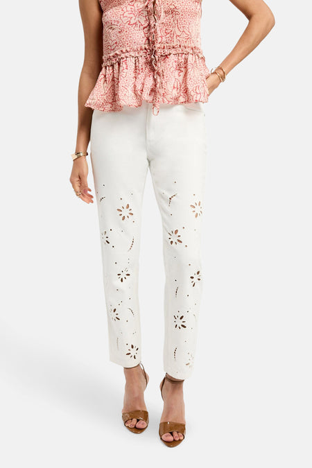 Broek Wit - Morgan De Toi
