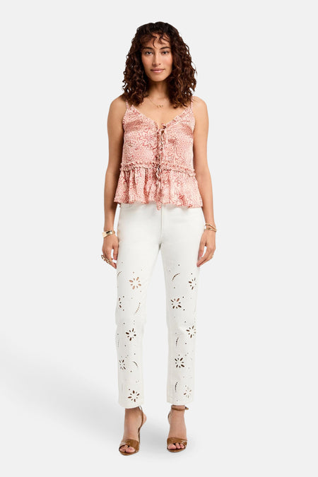 Broek Wit - Morgan De Toi