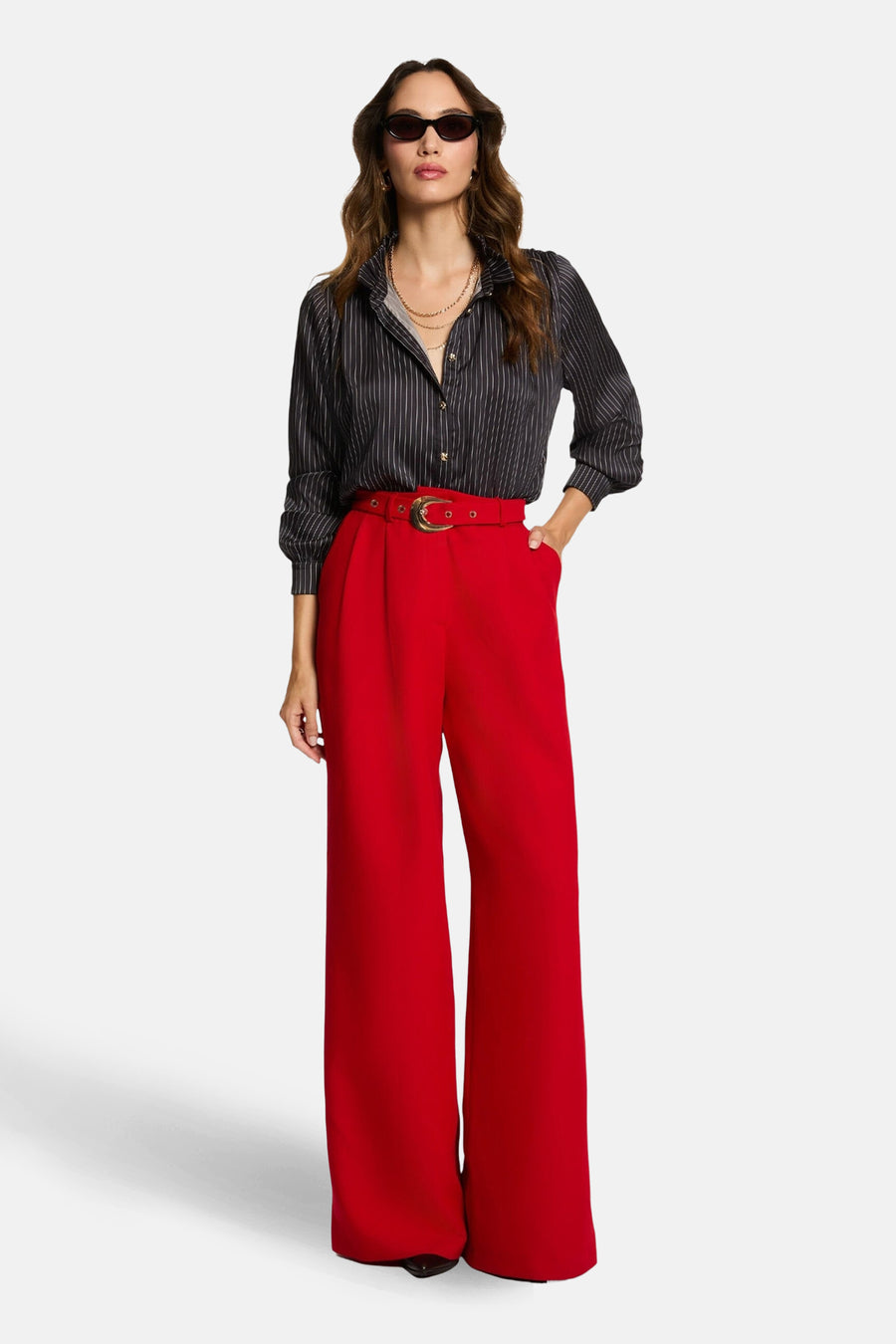 Pantalon de costume - rouge - Morgan De Toi