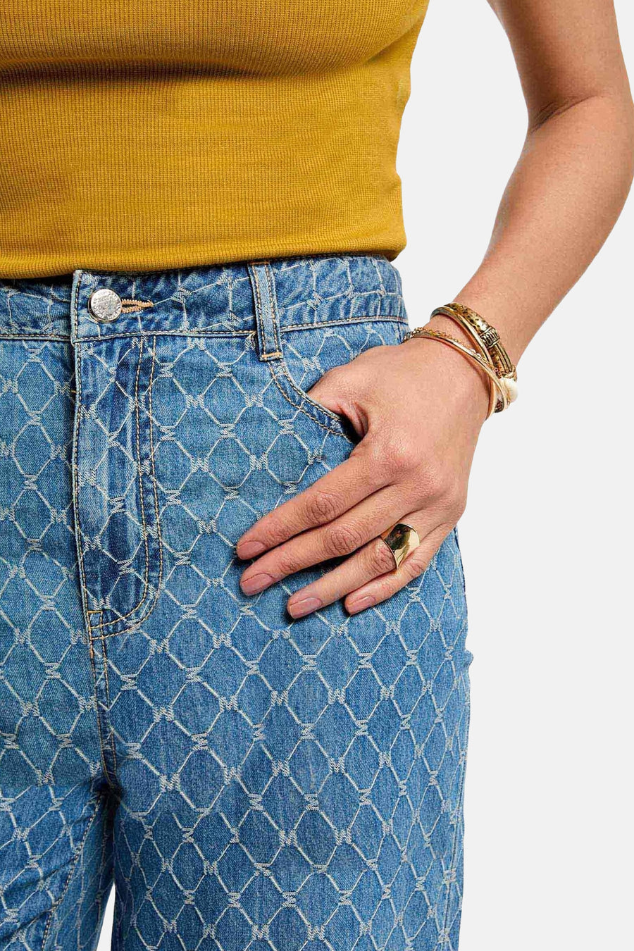 Broek - mid blue denim - Morgan De Toi - 4