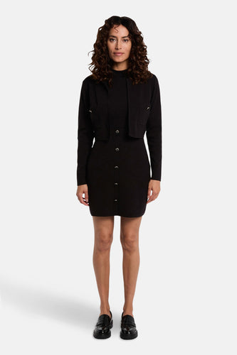 Kleedje met lange mouwen - zwart - Morgan De Toi