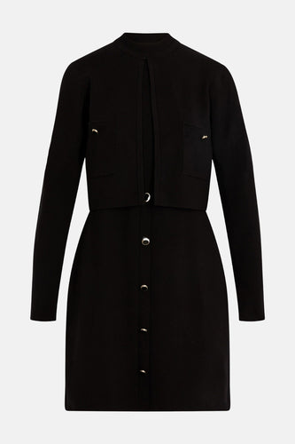 Kleedje met lange mouwen - zwart - Morgan De Toi