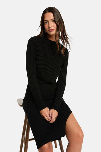 Robe à manches longues - noir - Morgan De Toi