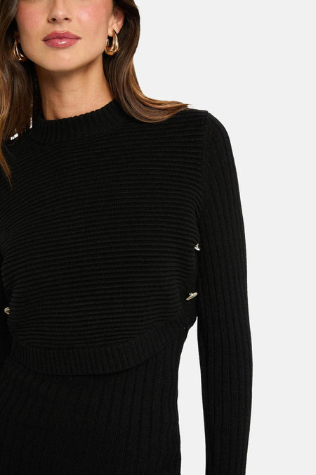 Robes manches longues noir - Morgan De Toi