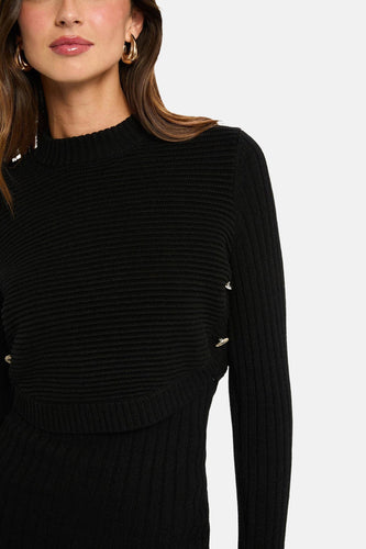 Robe à manches longues - noir - Morgan De Toi