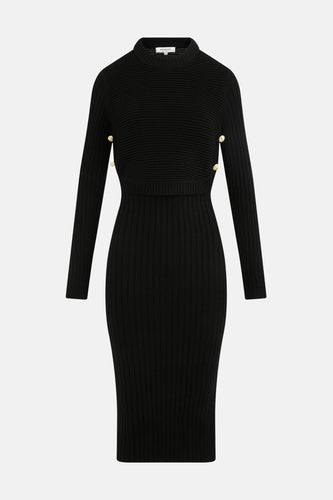 Robe à manches longues - noir - Morgan De Toi