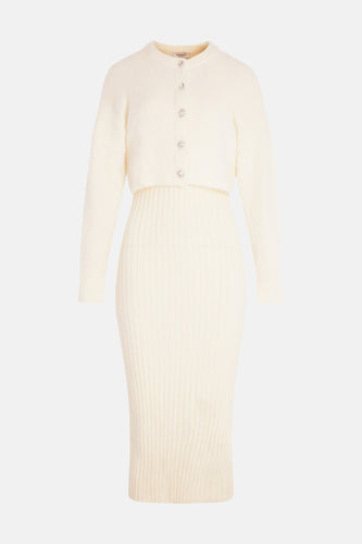 Robe à manches longues - écru - Morgan De Toi - 5