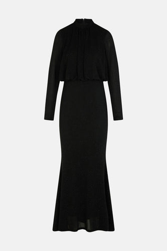 Kleedje met lange mouwen - zwart - Morgan De Toi