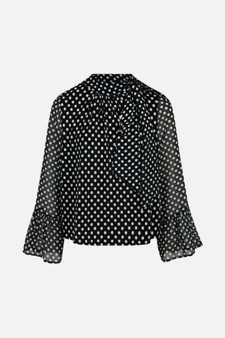 Blouse met lange mouwen - zwart
