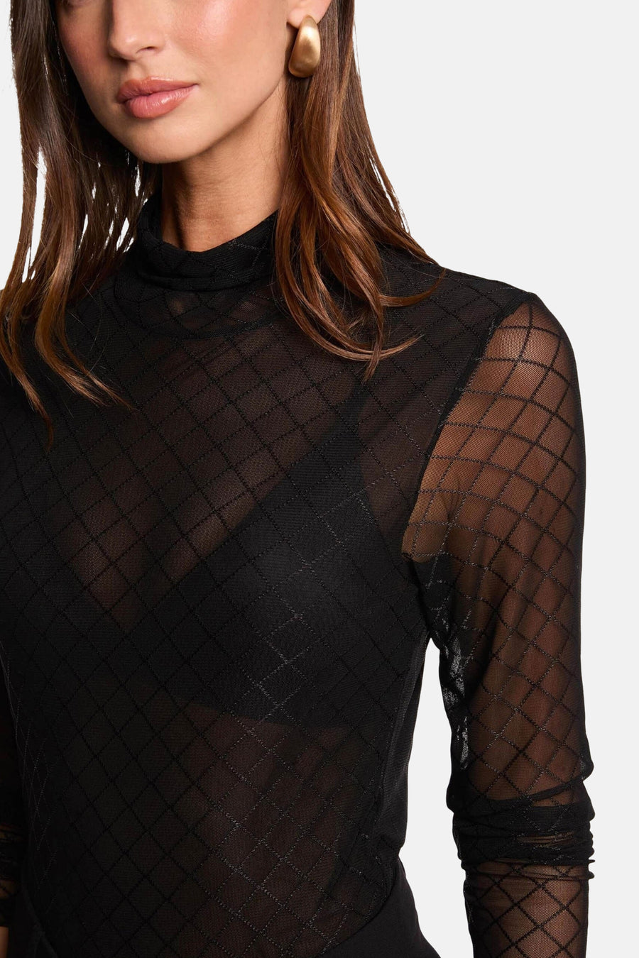 Blouse met lange mouwen - zwart - Morgan De Toi - 4