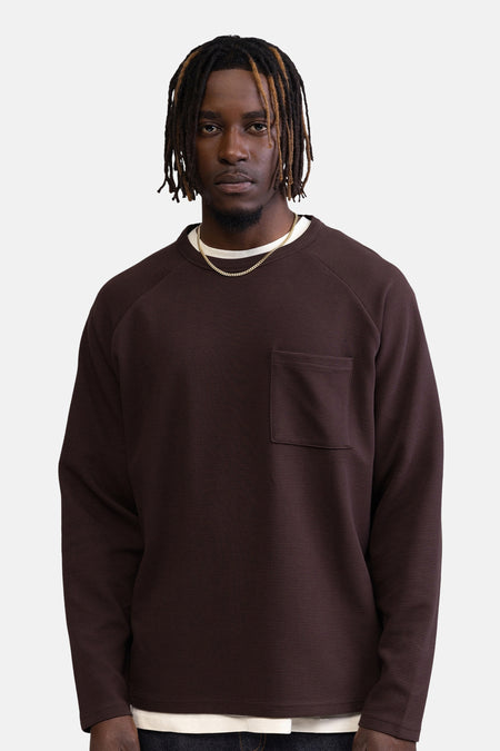 T-shirt met lange mouwen - bruin