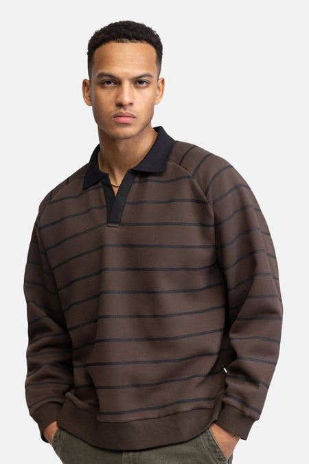 Sweater O-hals - bruin
