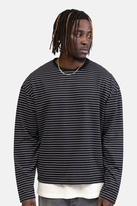 T-shirt met lange mouwen - zwart