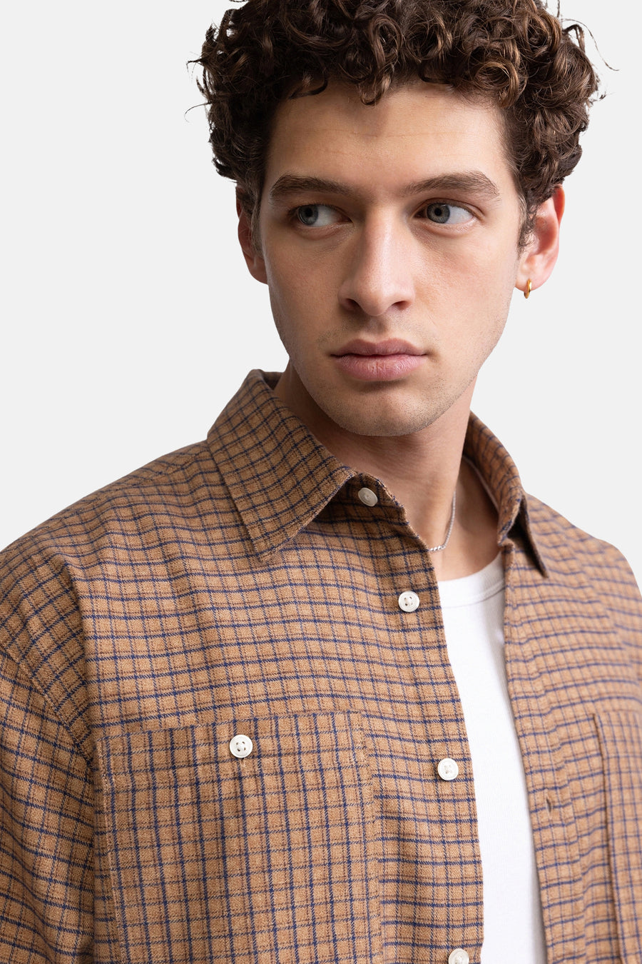 Hemd met lange mouwen - beige