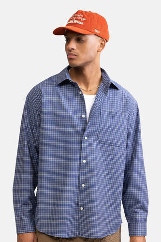 Hemd met lange mouwen - blauw