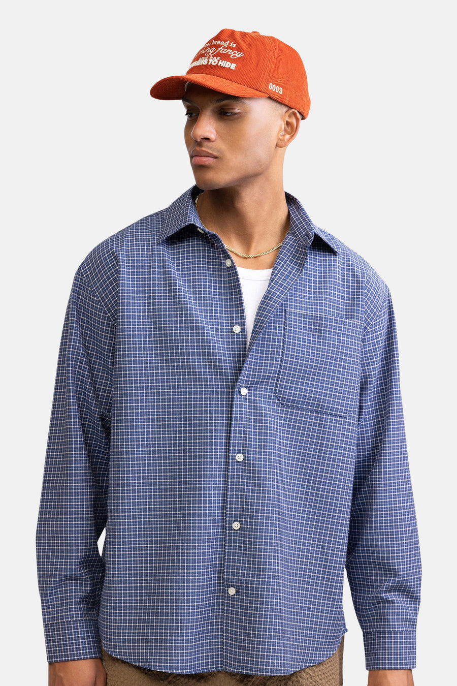 Hemd met lange mouwen - blauw