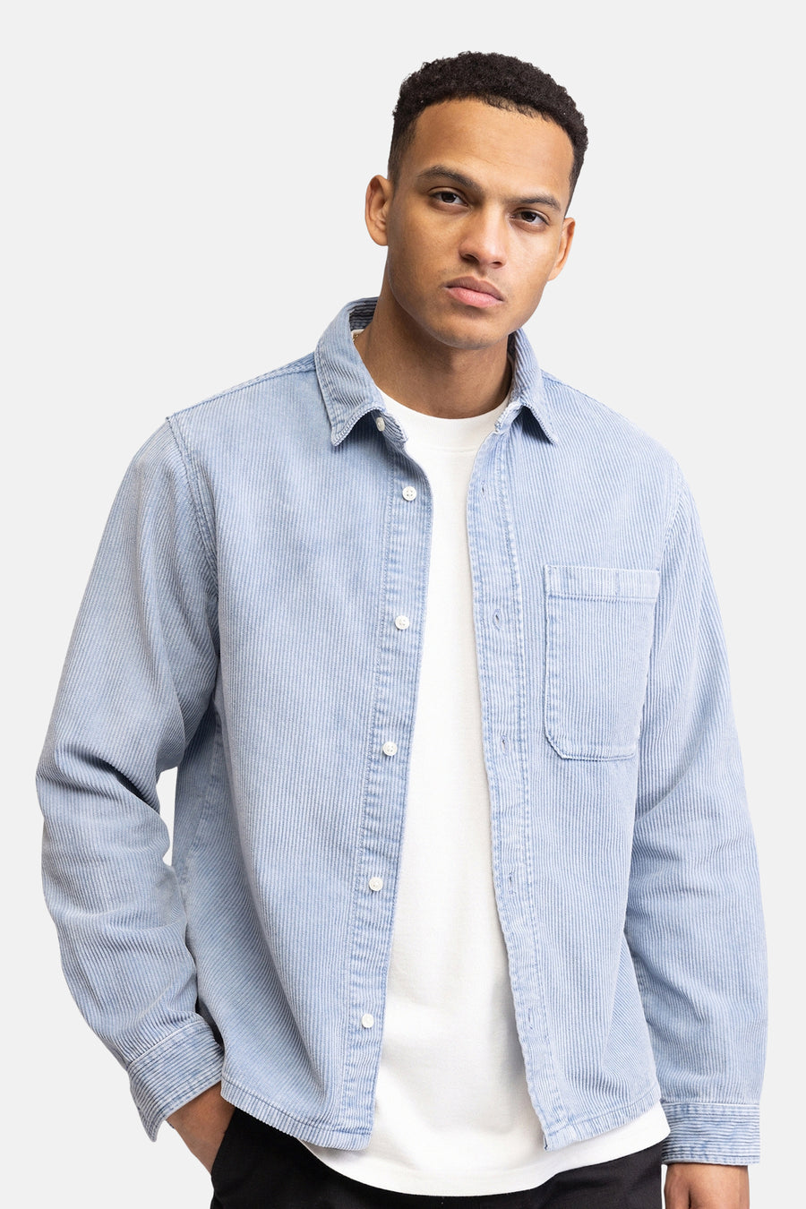 Chemise à manches longues - bleu