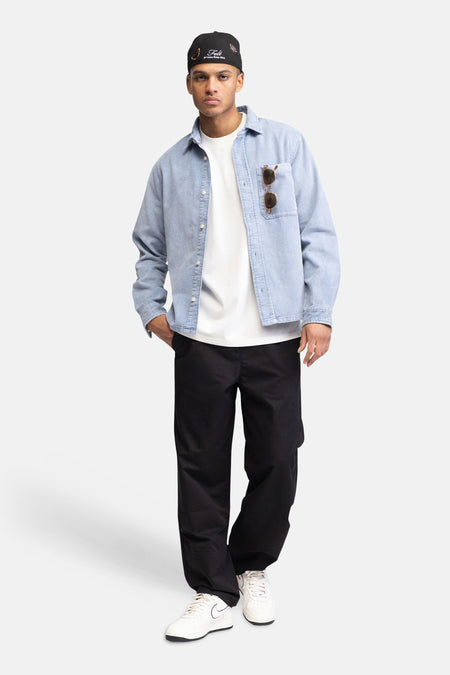 Chemise à manches longues - bleu