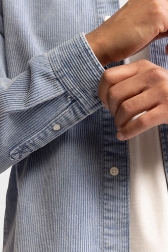 Chemise à manches longues - bleu