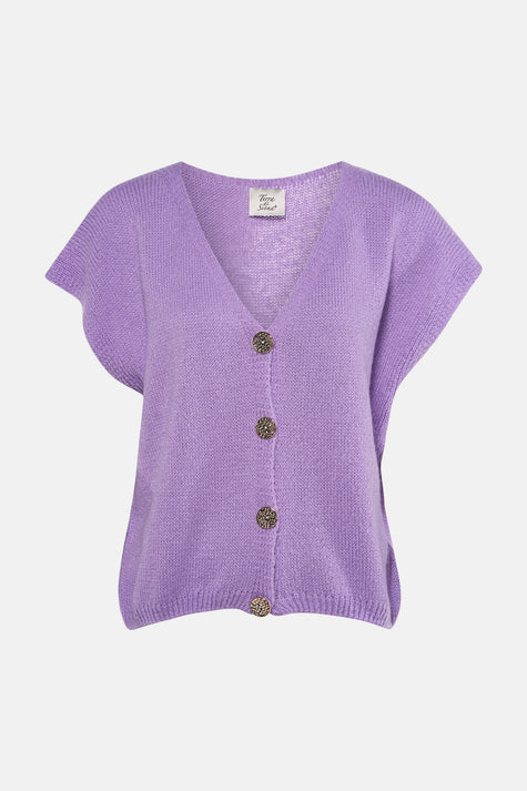 Gilet paars - Terra di Siena