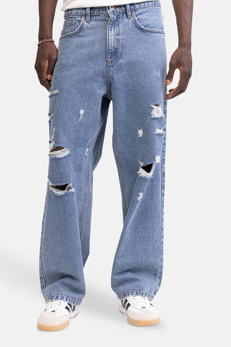 Jeans wide light blue denim - REDEFINED REBEL