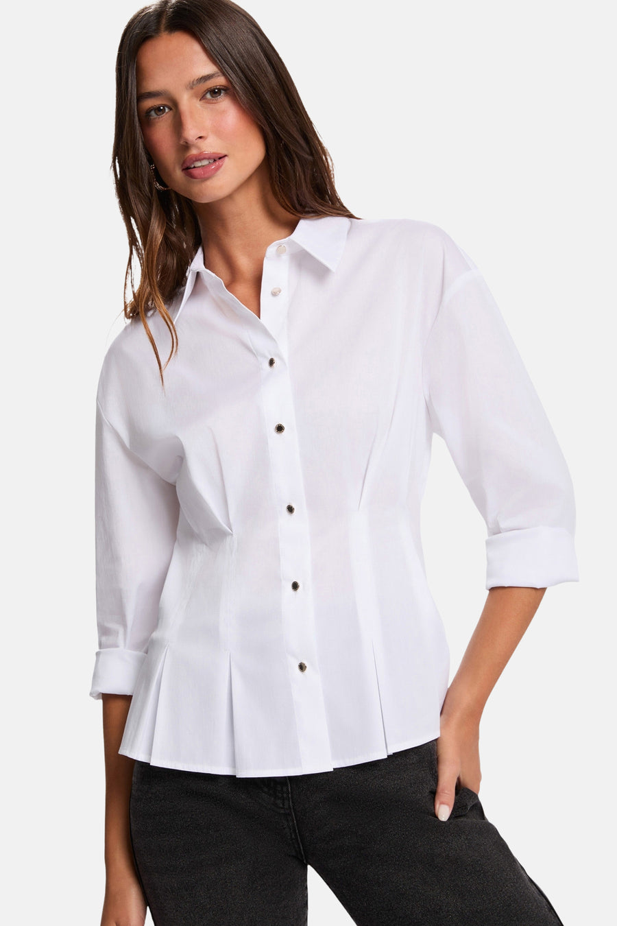 Chemise à manches longues - blanc - Morgan De Toi - 1