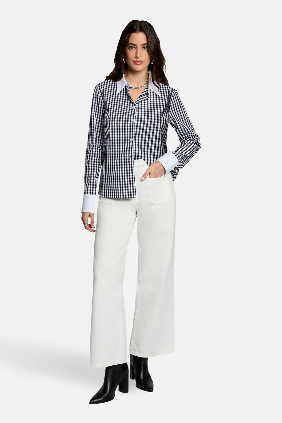 Hemd met lange mouwen - zwart