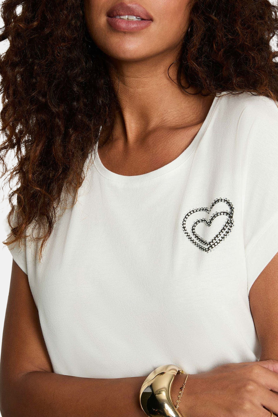 T-shirt met korte mouwen - wit