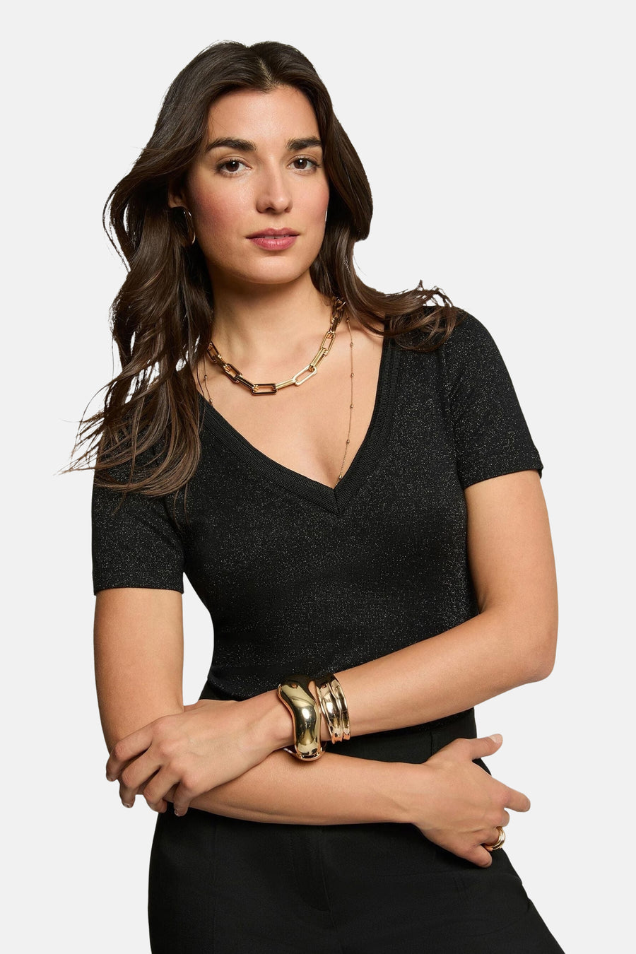 T-shirt met korte mouwen - zwart