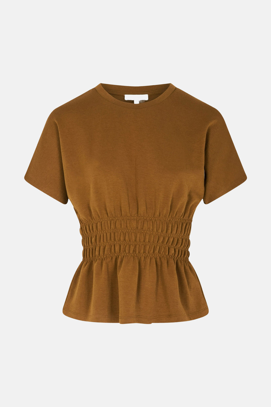 Blouse à manches courtes - brun