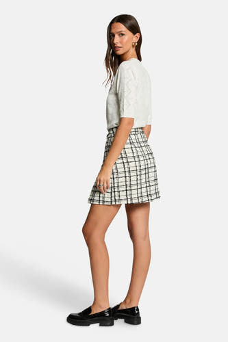 Pull à col rond - blanc