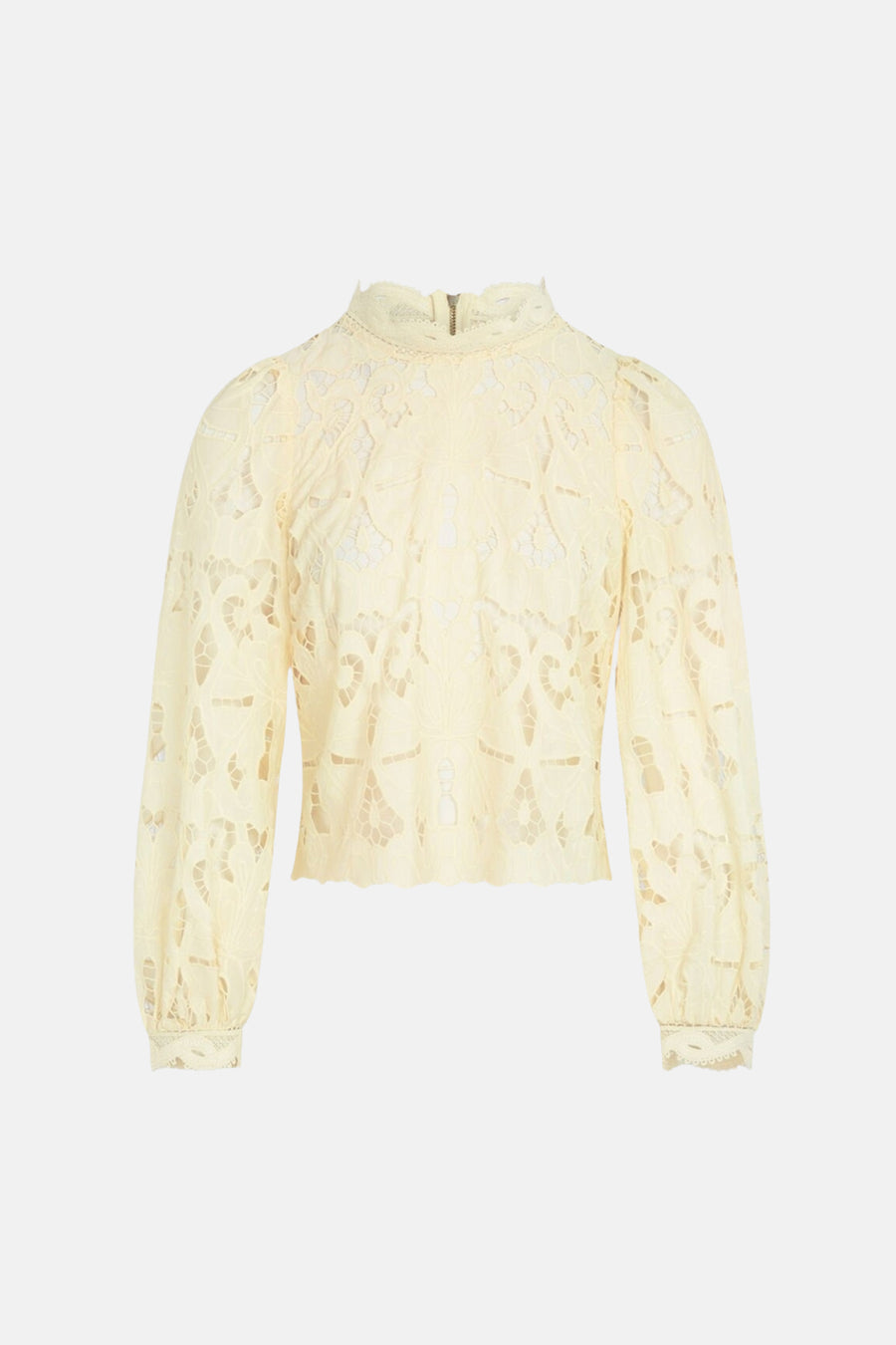 Blouse met lange mouwen - geel