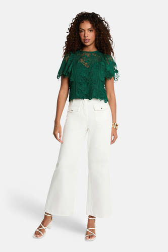 Blouse met korte mouwen - groen