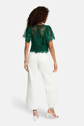 Blouse met korte mouwen - groen