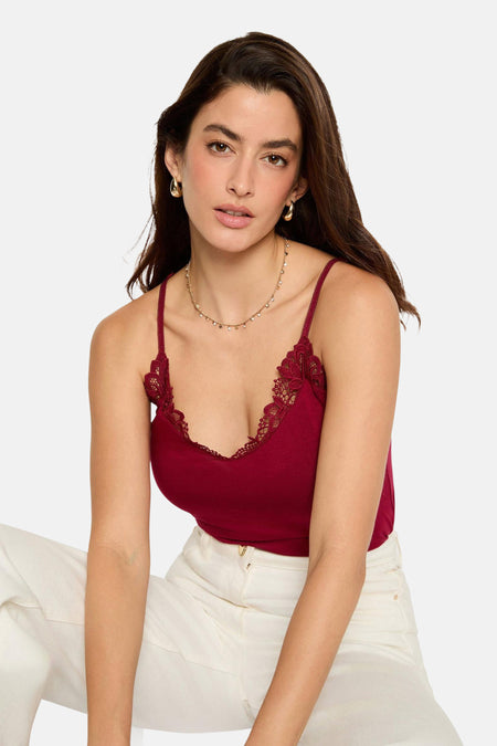 Blouse zonder mouwen - rood