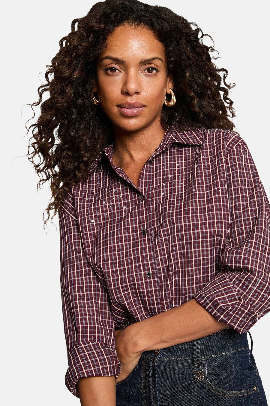 Chemise à manches longues - rouge