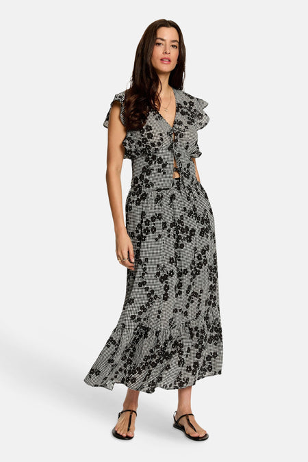 Blouse (korte mouwen) zwart - Morgan De Toi
