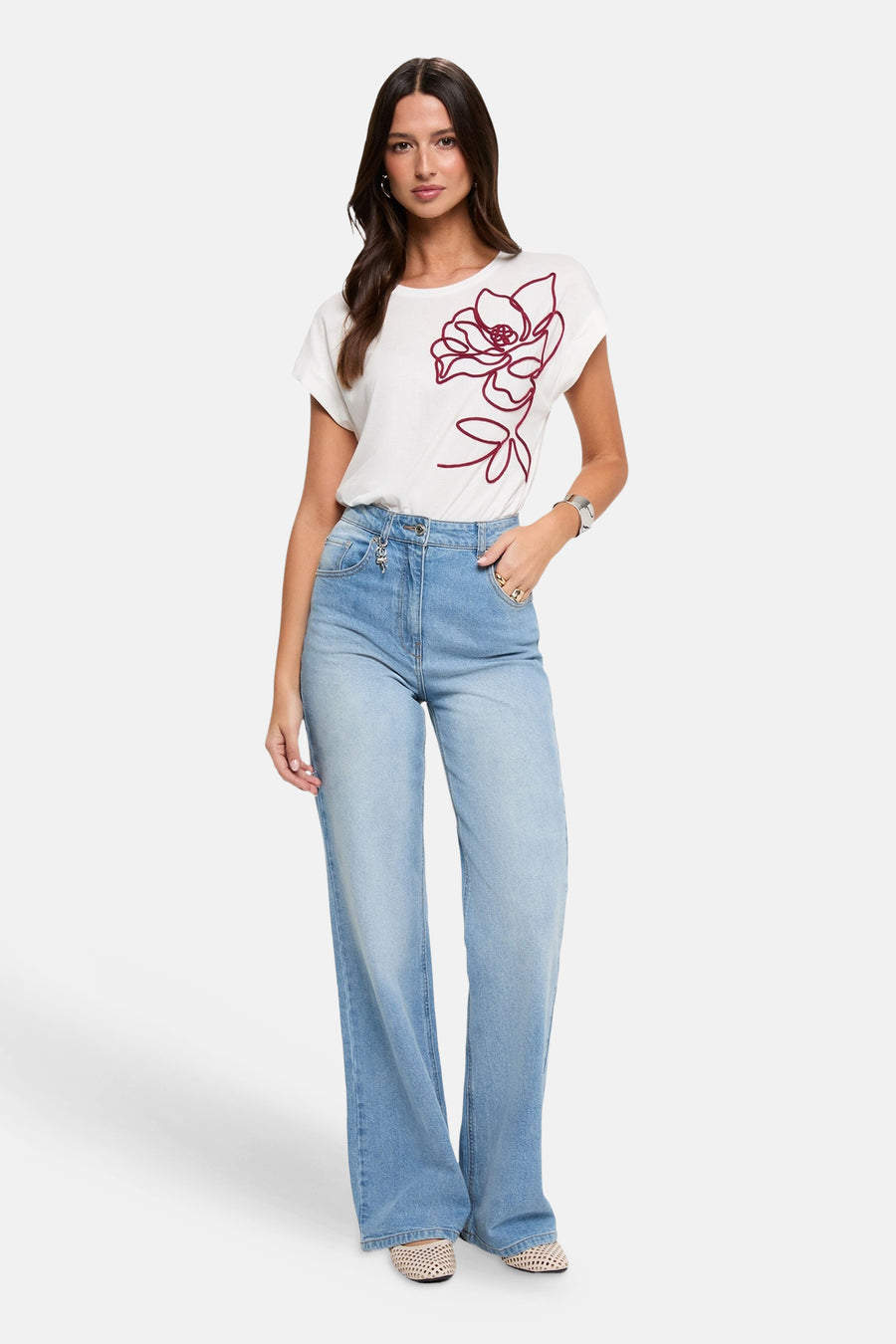 T-shirt à manches courtes - blanc