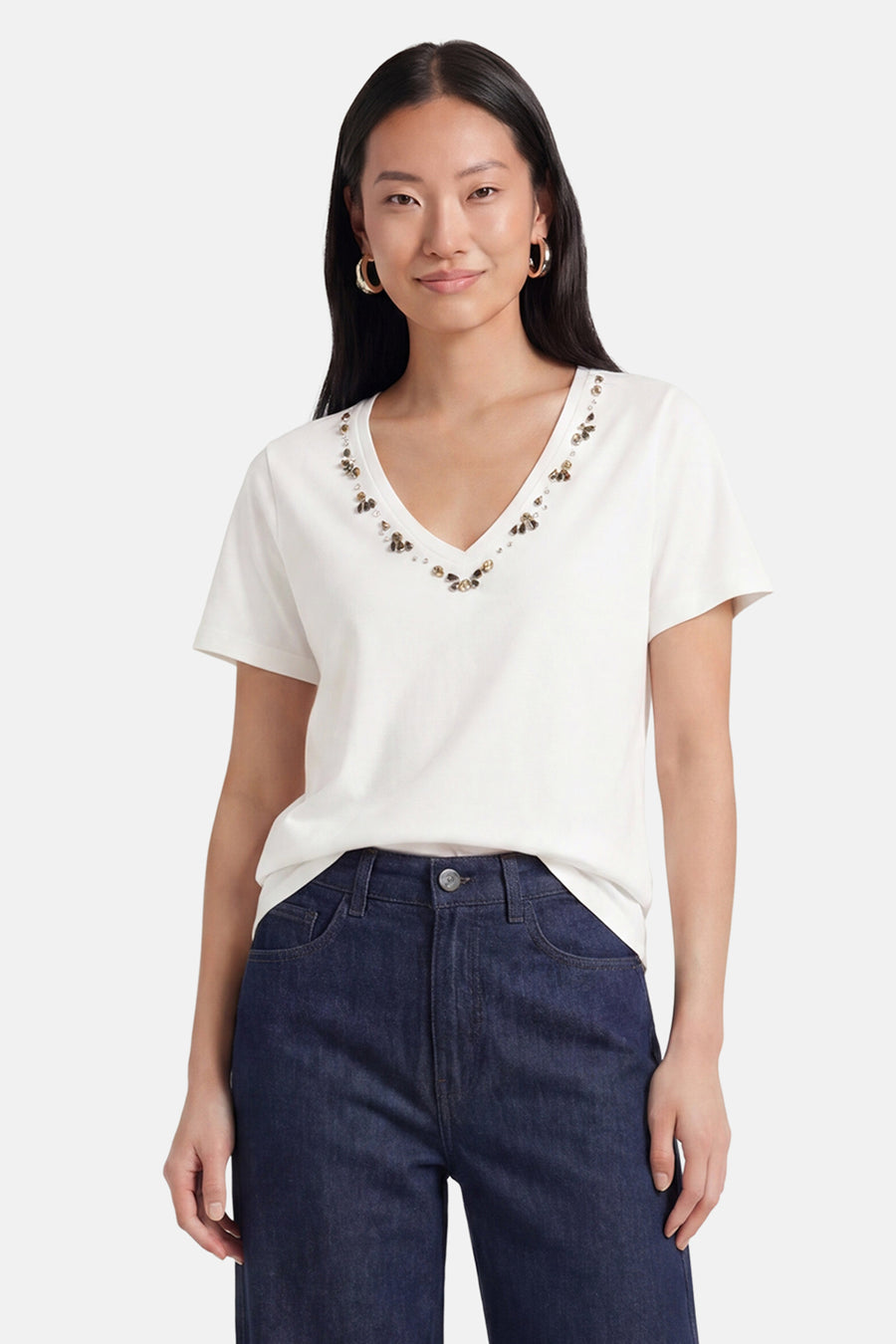 T-shirt met korte mouwen - BLANC