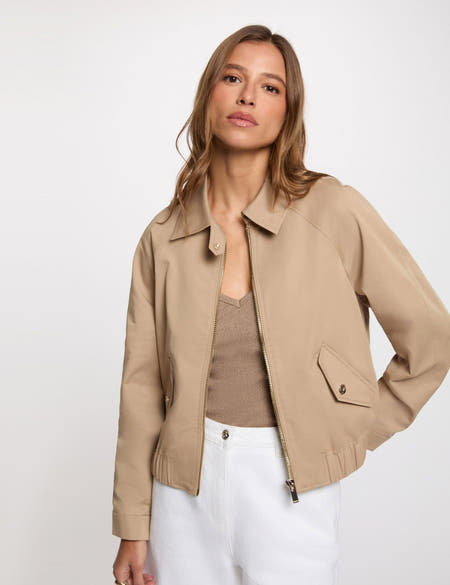 Korte jas beige - Morgan De Toi