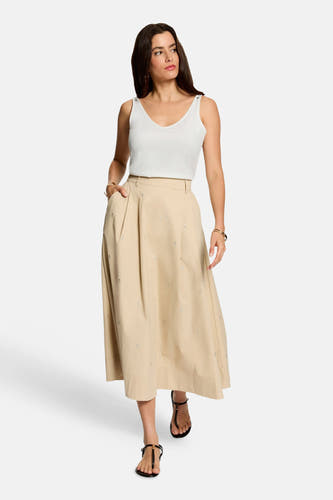 Rok (lang) beige - Morgan De Toi